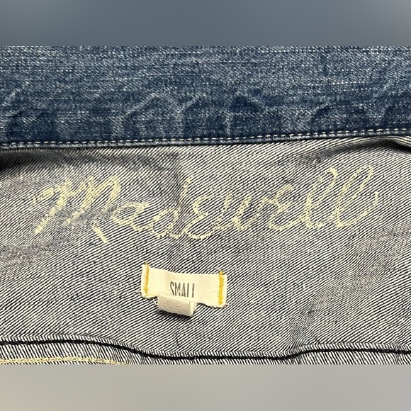 Madewell Jean Jacket Size Small Classic Denim Style 39066 - Picture 3 of 5